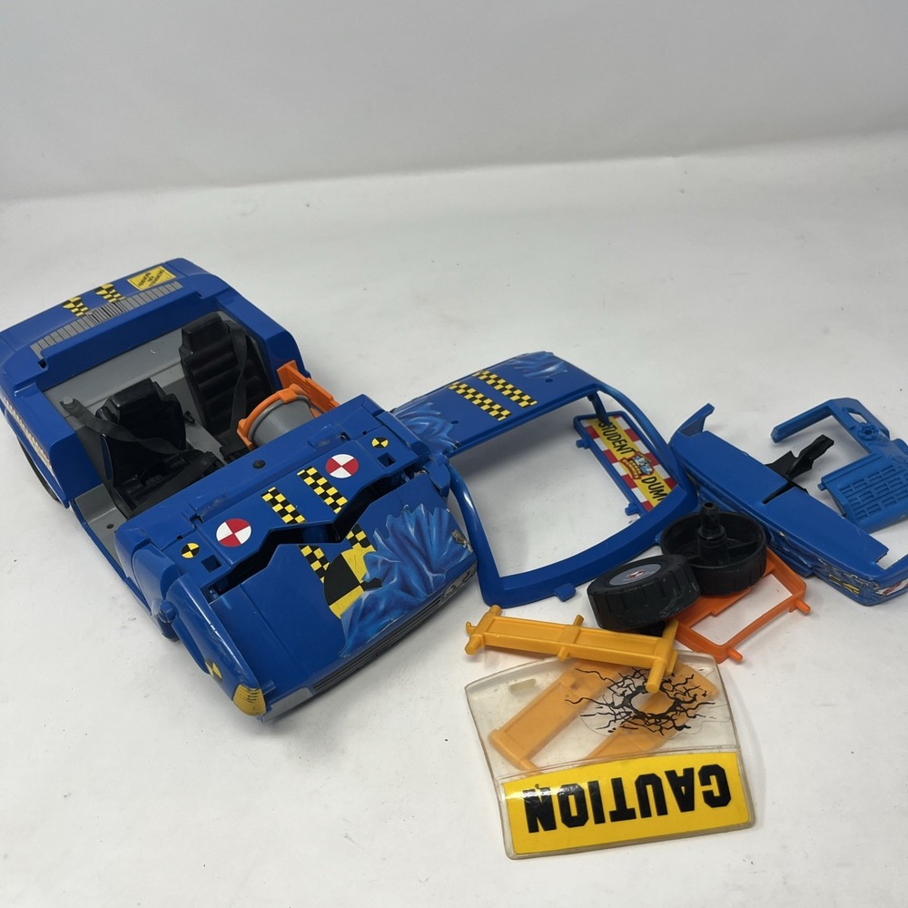 Vintage 1990's 1991 TYCO Crash Test Dummies blue  Crash Car Incomplete